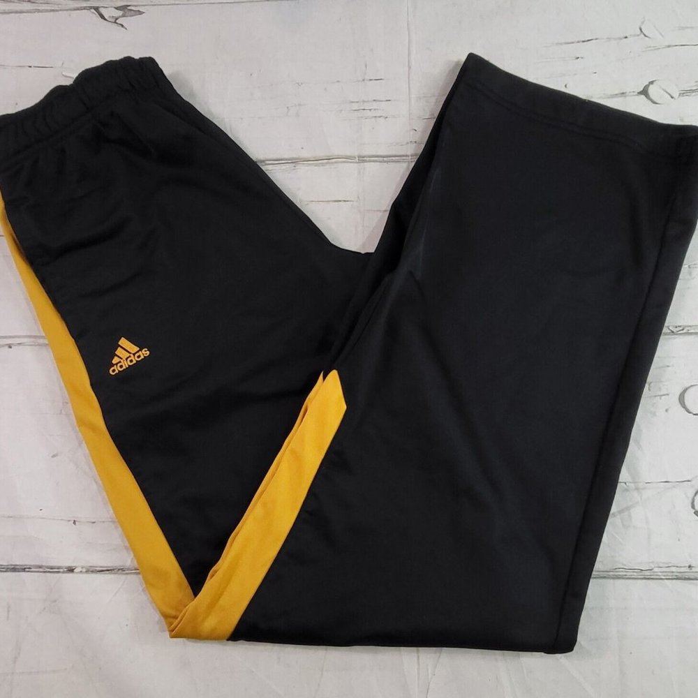 Adidas MU Missouri Tigers Black/Gold Track Pants Youth Size XL (18) EUC